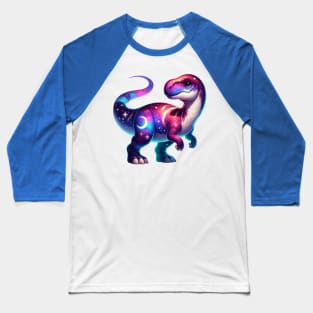 Cute Coloful Dinosaur Baseball T-Shirt